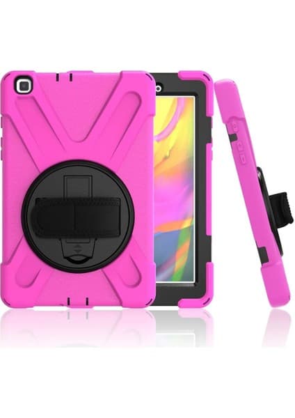 T290 Tab A 8 Kılıf Amazing Tablet Kapak - PEMBE-(5796)