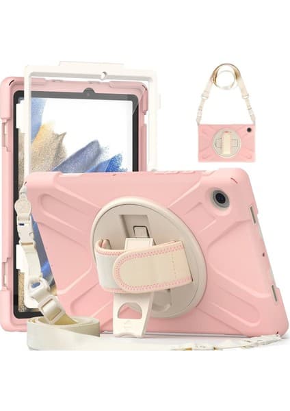 X200 Tab A8 10.5 Kılıf Amazing Tablet Kapak - PEMBE-(5796)