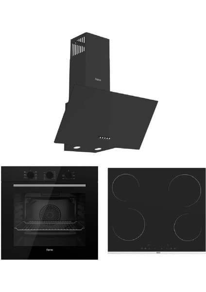 Ferre Flowart Serisi (QBL62CS-MS261 Elektirikli Ocak -D086) Ankatre Set