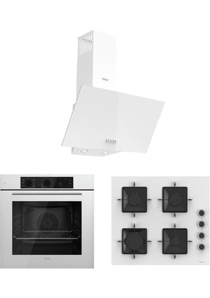 Ferre Flowart Serisi (QBL62CB-SS206-D087) Ankastre Set