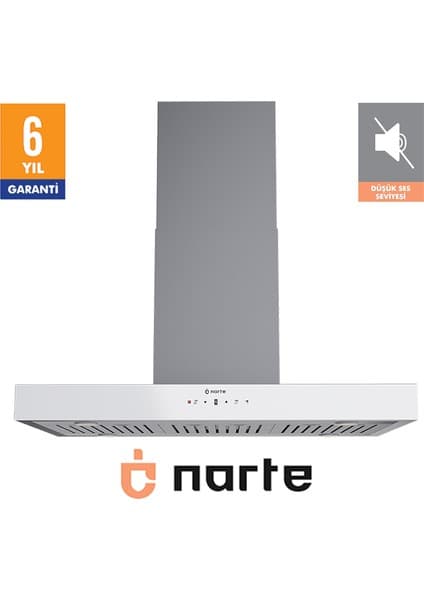 Narte -HI30190W 90 cm Beyaz Ada Tipi Davlumbaz -6 Yıl Garantili -Yüksek Performans