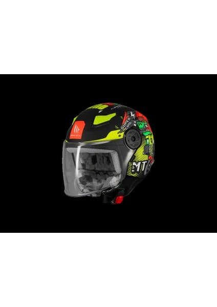 Mt Helmets Kask mt Çocuk Lıte Dino A1 Mat Siyah 7