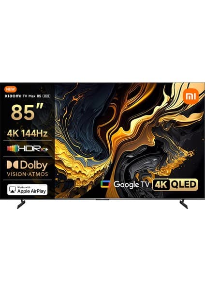Xiaomi Max 85 2025 - 4K Ultra HD Google Smart Uydu Alıcılı QLED TV