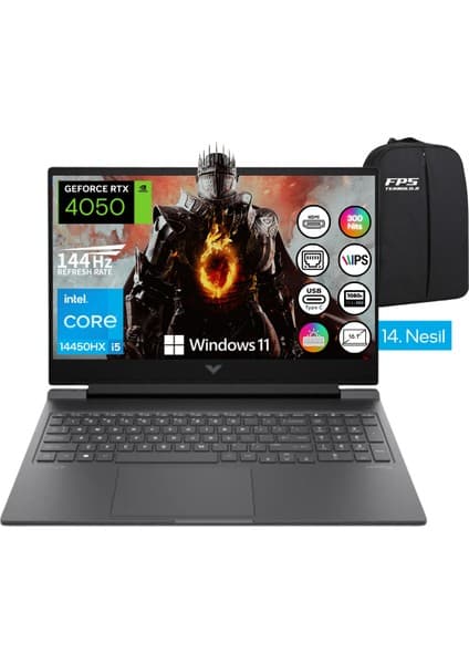 Hp Victus I5-14450HX RTX4050 120W 48GB Ram 4tb SSD 16.1\