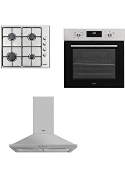 Vestel AF-7684 Yx + AD-6001 x + AO-6004 Yx-Dg Ankastre Set