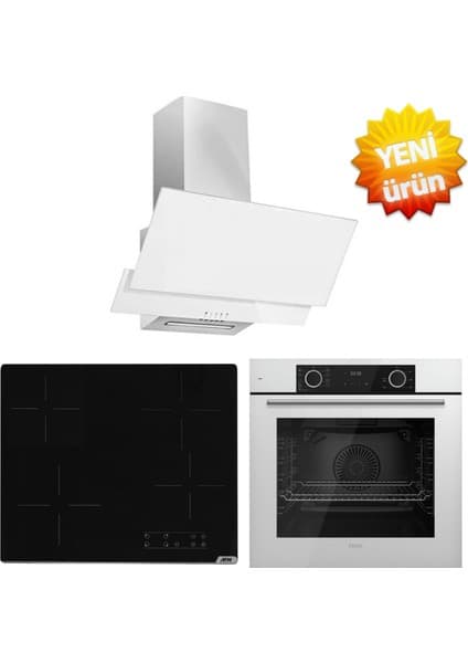 Ferre ve Afm Tech Markalı / Lara / Fryart Elektrikli Vitro. Ankastre Set ( XE63CB + V6-04 + FM3301)