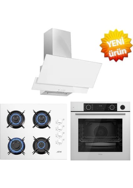 Ferre ve Afm Tech Markalı / Luma Fryart Airfry / Beyaz Ankastre Set ( XE64CB + FM2201 + FM3301 )