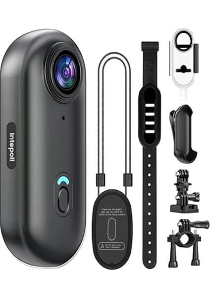 Ecoport Mini Wıfı Aksiyon Kamerası 1080P Taşınabilir Vücut Kamerası Giyilebilir Video Kaydedici Ipx7 Su Geçirmez