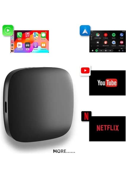 Ecoport Wireless Carplay Android Araba 4 Çekirdekli Akıcı Fullhd 1080P Wifi 2.4/5g 2GB/32GB