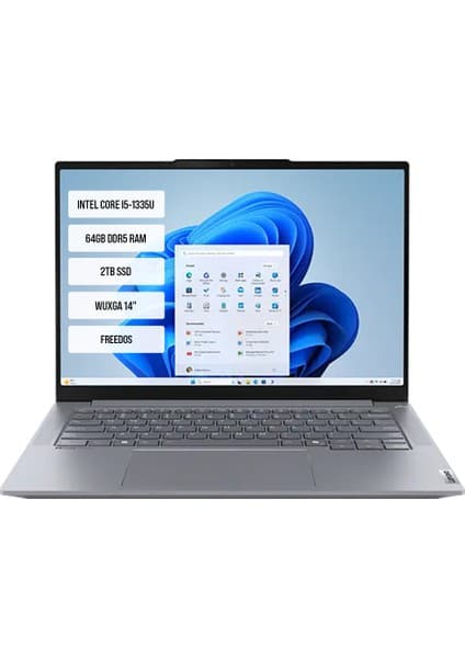 Lenovo Thinkbook 14 G6 Irl 21KG00Y5TR-08 Intel Core I5-1335U 64GB Ddr5 2tb SSD Wuxga 14\