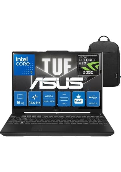 Asus Tuf Gaming F16 FX607VJ Intel Core 5 210H 32GB 1tb SSD RTX3050 Windows 11 Pro 16\