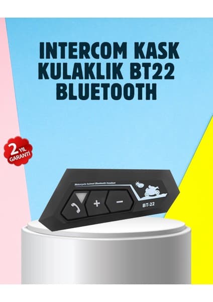 Aylina Bfs BT22 Motosiklet Kask Içi Bluetooth Kulaklık Interkom Destekli