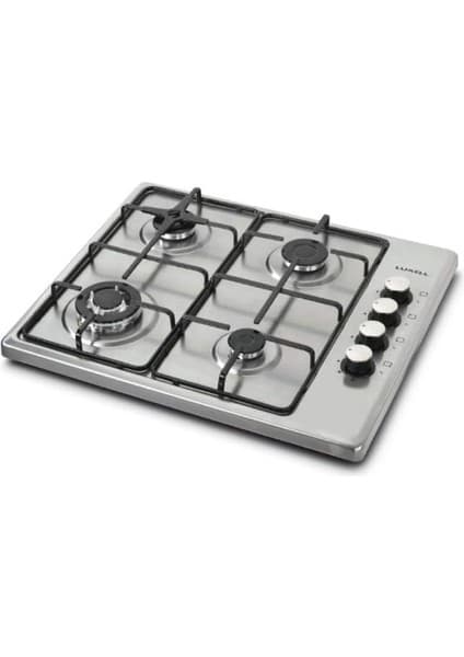 Lx 420F Inox Setüstü Doğalgazlı Ocak - 4 Gözlü, Emniyetli, 3 Yıl Garantili