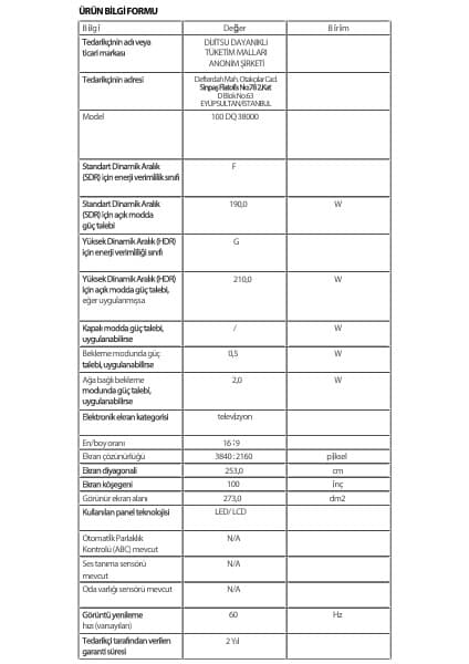 Dijitsu 75DQ38000 75'' 189 Ekran 4K QLED Google TV Uydu Alıcılı 8