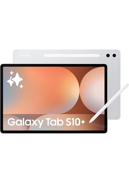Galaxy Tab S10+ Yapay Zeka (Aı) Tablet, 12GB Ram, 256GB Hafıza, Amoled Ekran, S Pen Dahil, Gümüş (Samsung Türkiye Garantili)
