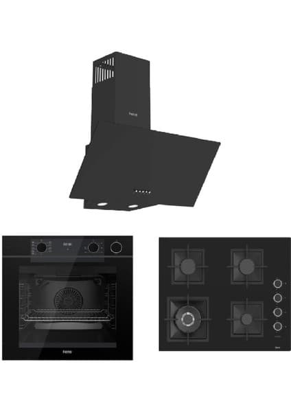 Ferre Fryart-Steam Serisi (QEP64CS SC405 D086) Ankastre Set