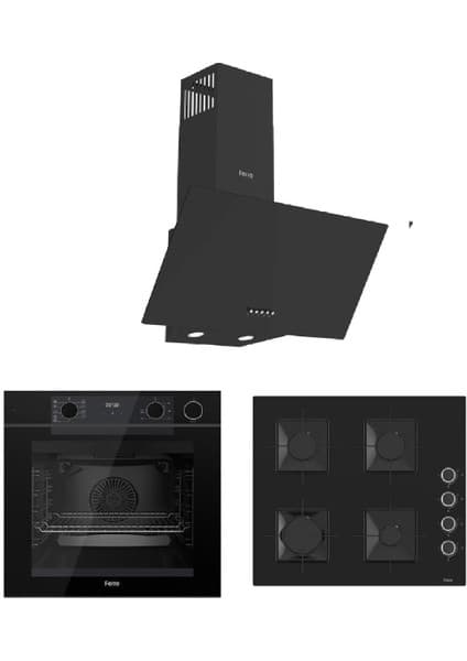 Ferre Fryart-Steam Serisi (QEP64CS SS205 D086) Ankastre Set