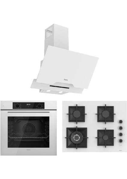 Ferre Flowart SERISI(QBL63CB SC406 D064) Ankastre Set