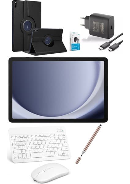 Samsung Galaxy Tab A9 Plus 11'' 6GB 128GB TABLET+KILIF+KLAVYE+MOUSE+ŞARJ BAŞLIK+(KALEM HEDİYE)