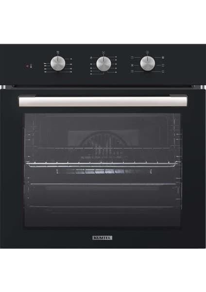 Kumtel Turbo Fanlı Ankastre Fırın Siyah 6 Prog. B66-SGF3(MT)