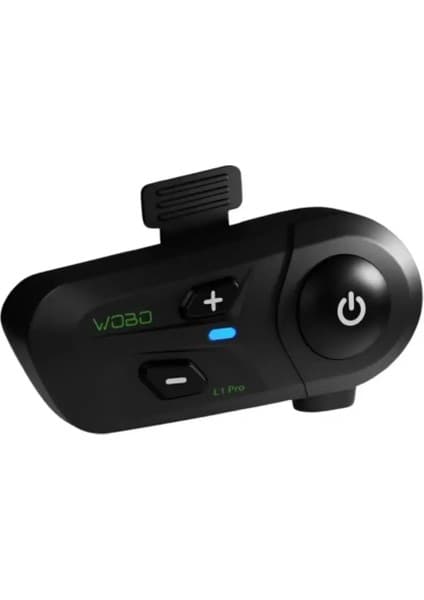 Wobo L-1 Pro Tek Kişilik Motosiklet Kask Bluetooth Intercom Kulaklık Seti