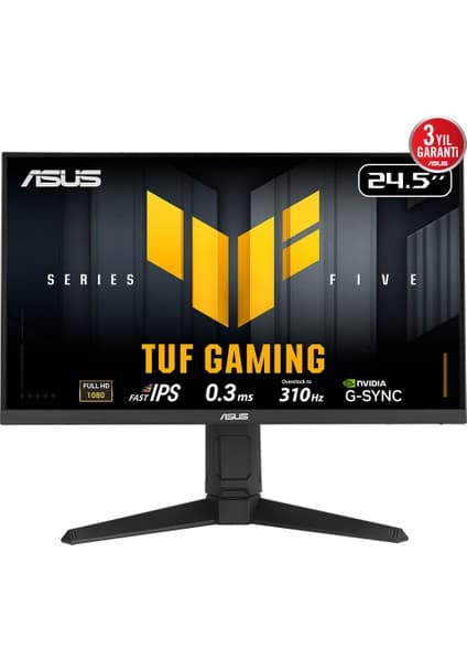 Asus TUF Gaming VG259QMRL5A 24.5" 0.3ms 310Hz 1920x1080 Hızlı IPS Oyuncu Monitörü