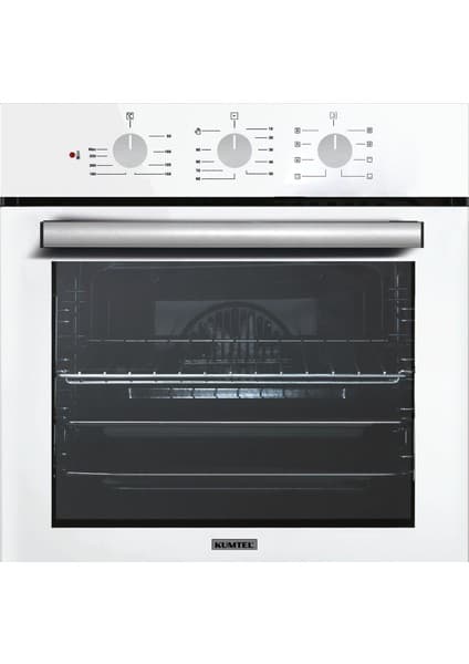 Kumtel Turbo Fanlı Ankastre Fırın Beyaz 8 Prog. B66-SF3(MT)