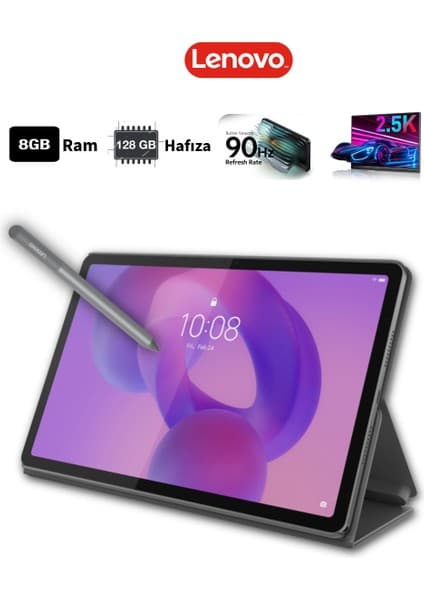 Lenovo 2.5K 2560 x 1600 Piksel Çözünürlük 90Hz IPS Teknoloji Ekran 8gb Ram 128GB Hafıza Tablet+Kalem+Kılıf-2 Yıl Garanti