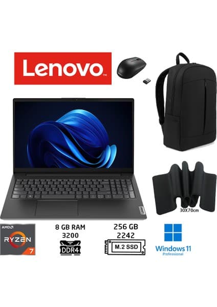 LENOVO V15 G4 Abp Ryzen 7 7730U 8 GB 256 GB SSD 15.6\