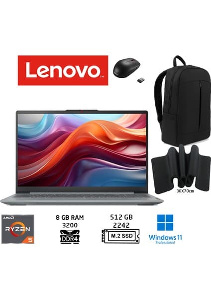 Lenovo Ideapad Slim 3 Amd Ryzen 5-5625U 8gb 512GB SSD 15.6\