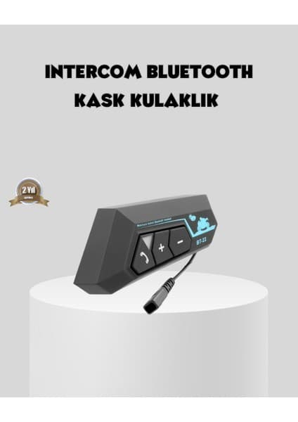 Vintessy BT22 Kask Içi Bluetooth Kulaklık Hızlı Eşleşme ve Gürültü Önleyici Mikrof - MK001R-4O9LH