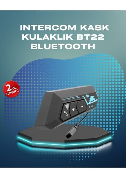 FRY BT22 Kask Bluetooth Kulaklık Su Geçirmez Motosiklet Iletişim Sistemi