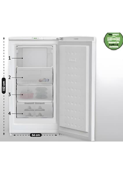 Keysmart Key 410 4 Çekmeceli Derin Dondurucu