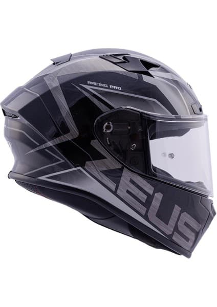 Zeus KASK/ZS-826 Pearl Black Bk3 Sılver 8