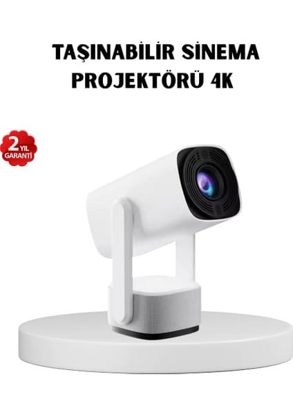 720P HD Ev Sineması Projeksiyon Cihazı - Uzun Ömürlü Ampul, Canlı Renkler