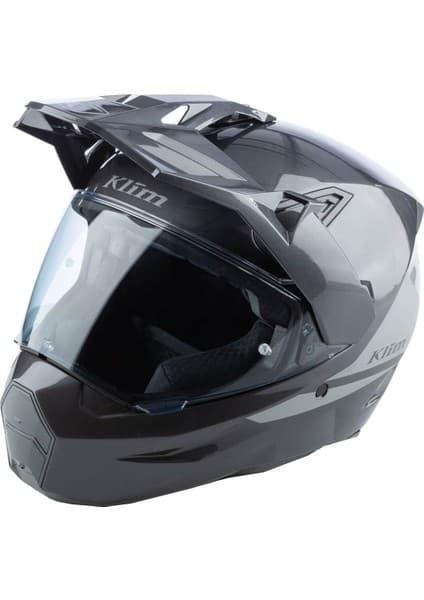 Klim X1 Alpha Carbon Korumalı Adv Motosiklet Kaskı Metalik Gri Gri