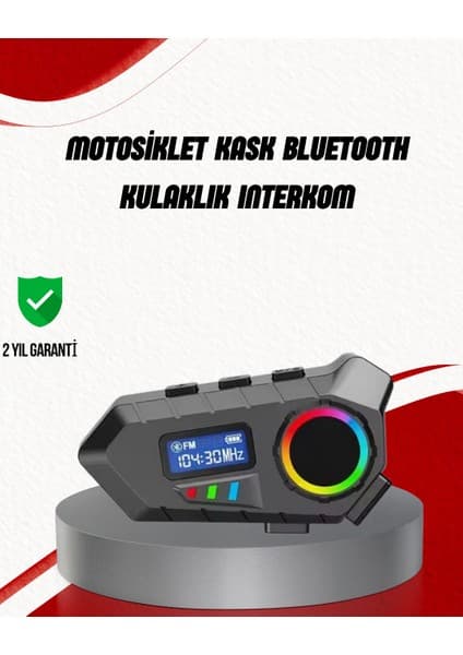 SHC4200 Suya Dayanıklı Interkom 5.4 Hoparlör 500MAH Batarya ve Fm Radyo Özellikli