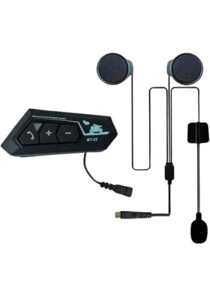 MegaSepet Intercom Bluetooth Kask Kulaklık Motosiklet Kulaklık 5.0 Bluetooth - ME001W-51VZA1