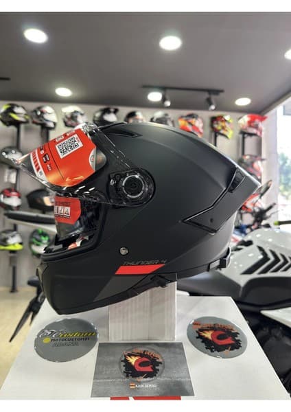 MT Helmets Thunder 4 Sv Mat Siyah Full Face Motosiklet Kaskı 6