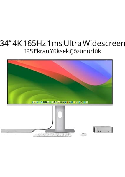 Always Teknoloji 34' 4K 165Hz 1ms Nano IPS Ekran Monitör