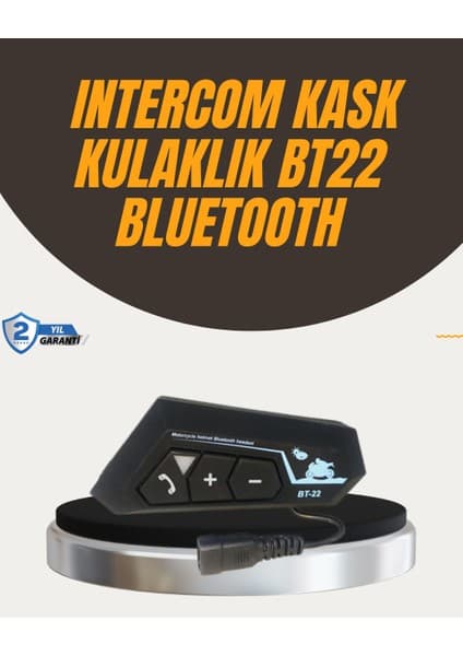 Tgzm Su Geçirmez BT22 Bluetooth Kask Kulaklığı Gps ve Müzik Uyumlu - TG0012-2RFFT6