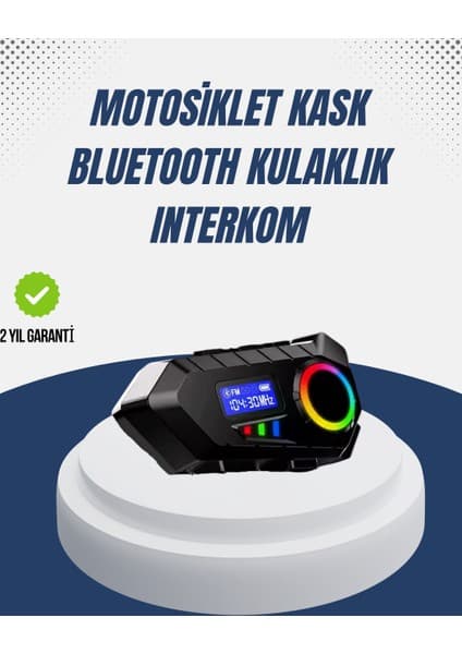 Bi Dünya Shop Kablosuz Bluetooth Interkom IP65 Suya Dayanıklı 40MM Hd Ses ve 40 Saat Pil - UD001X-50LUF8