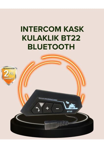 Bi Dünya Shop Bluetooth 5.0 Motosiklet Kask Kulaklık Eller Serbest ve Müzik Özellikli - UD001X-50PN88