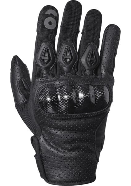 GMS Solis Motosiklet Eldiveni - Black