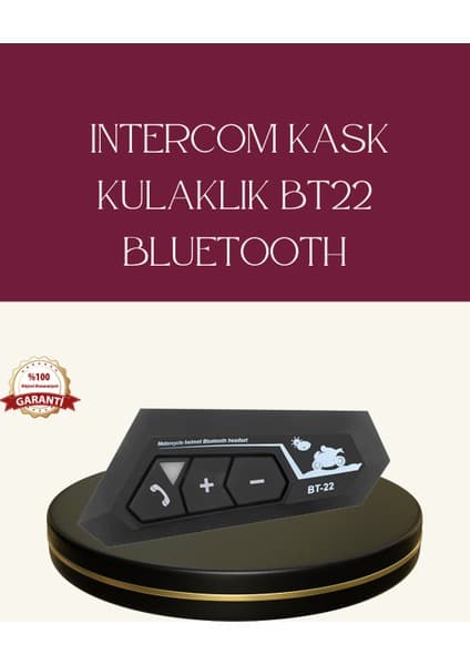 Bodrum Ekipman Motosiklet Sürüşleri Için BT22 Kask Bluetooth Kulaklık Mikrofonlu - ER001Y-53B7V3