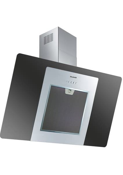 Dominox DA 611 V BK (S-LITE) Siyah/Cam/İnox Davlumbaz