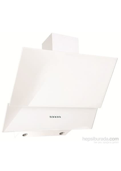 Ferre Beyaz Yatay Cam Davlumbaz Duvar Tipi 650 m3/sa Yüksek Emiş Gücü ile 3