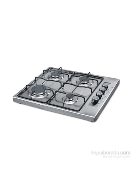 Luxell LX-420F Full Inox 4 Gözü Gazlı Setüstü Ocak - LPG