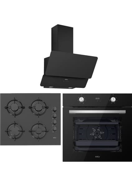 Esty Siyah Ankastre Set-1 (3471B6+ACO5335B01+AEF6603B02)