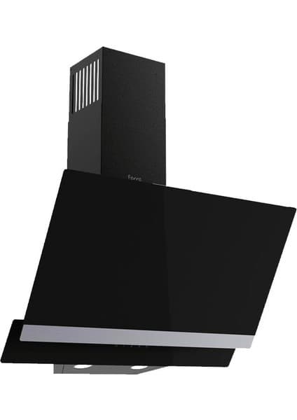 Ferre D025 Siyah - Inox Çıtalı Yatay Cam Davl.